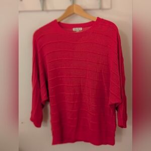 White Birch Bright Pink Sweater